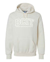 Russell Athletic Hooded Sweatshirt with 2 Color Twill Decoration