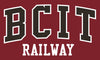 BCIT Hooded sweatshirt Railway (embroidered)