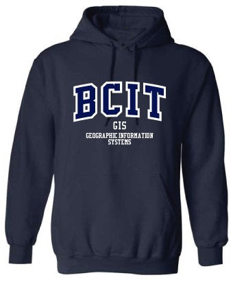 BCIT Hooded Sweatshirt- GIS - Geographic Information Systems