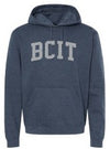 BCIT Hooded sweatshirt with one color twill decoration
