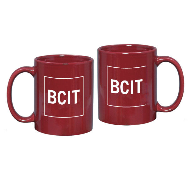 BCIT C-Handle Mug BURGUNDY