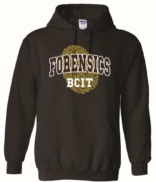 BCIT Hooded Sweatshirt Forensics with Fingerprint design
