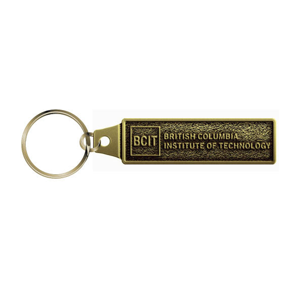BCIT Key Ring Brass