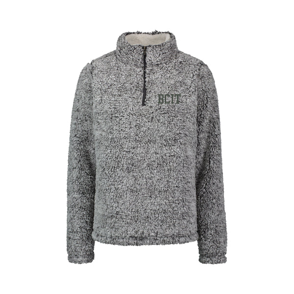 BCIT Ladies' Sherpa Quarter-Zip Sweater