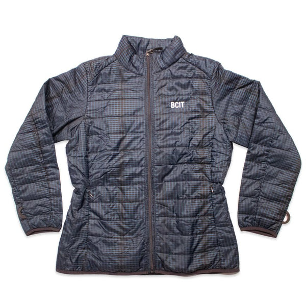 BCIT Ladies Packable Jacket with either Plaid and Grid pattern