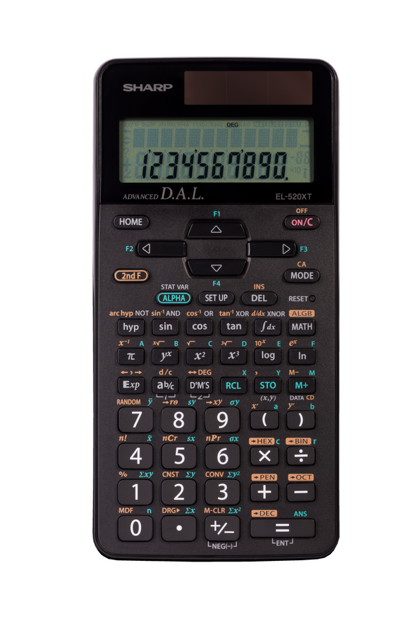 Sharp EL-W520XTB-BK Scientific Calculator-Black